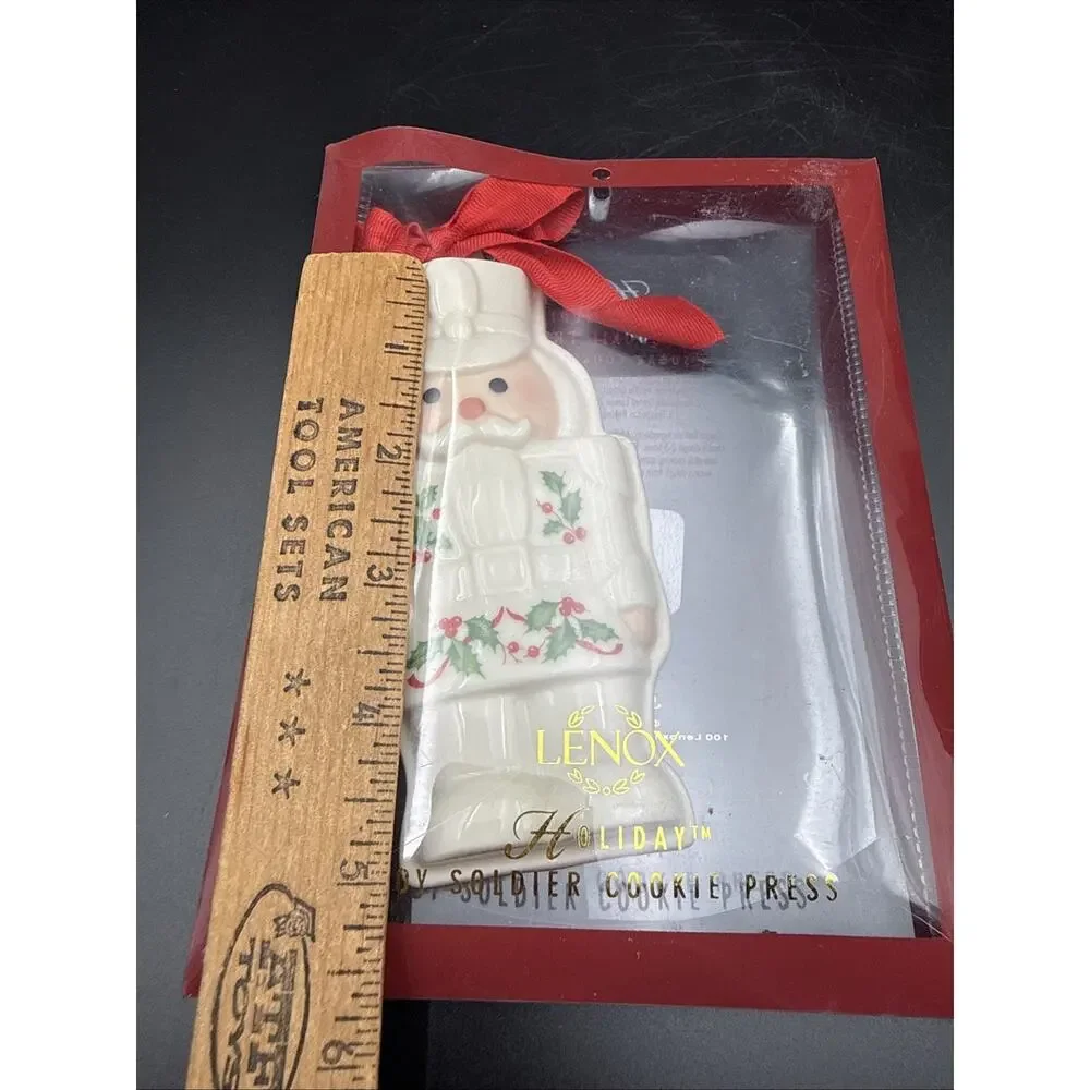 Lenox Nutcracker Ornament Cookie Mold Press Christmas Holiday Porcelain ~New